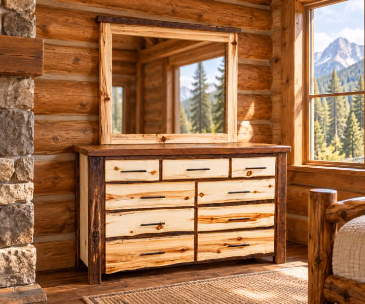 Hearthside Barnwood Crossing 9 Drawer Dresser