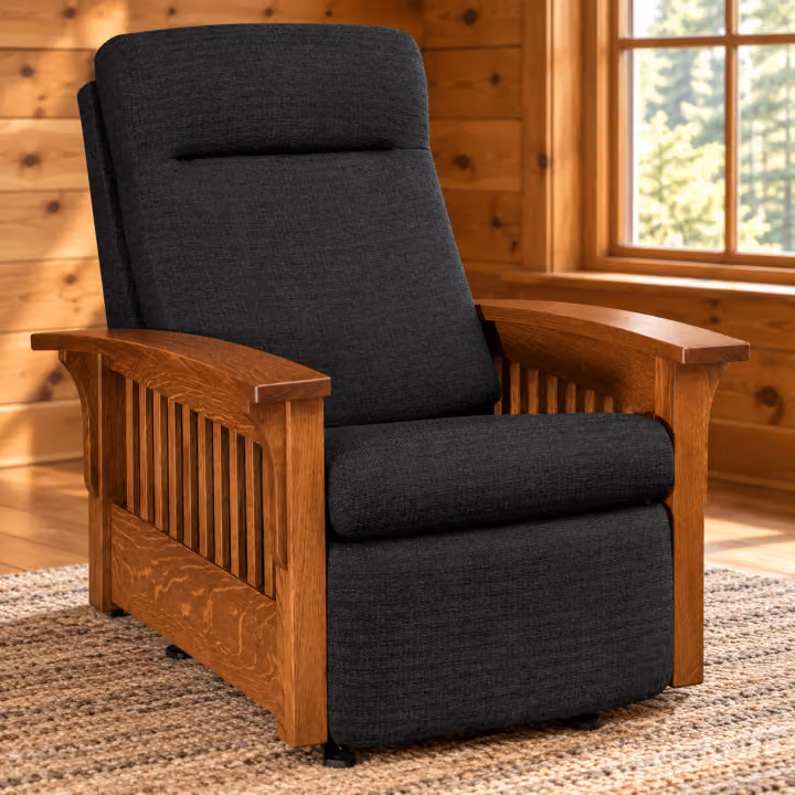 Prairie Bend Quarter Sawn White Oak Rocker Recliner