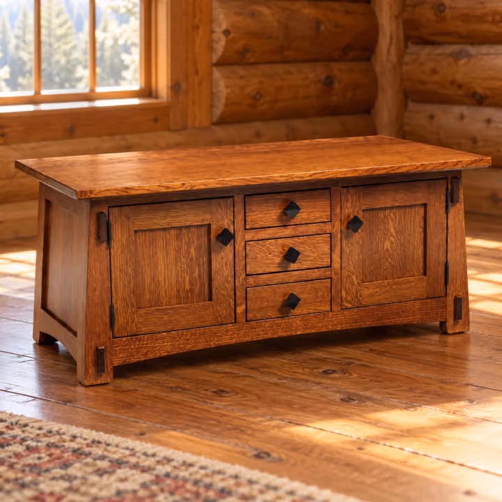 Hearthbend 42-Inch Cabinet Coffee Table