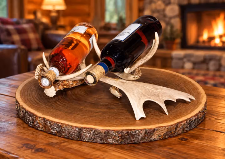 Antler Cradle Two-Bottle Holder
