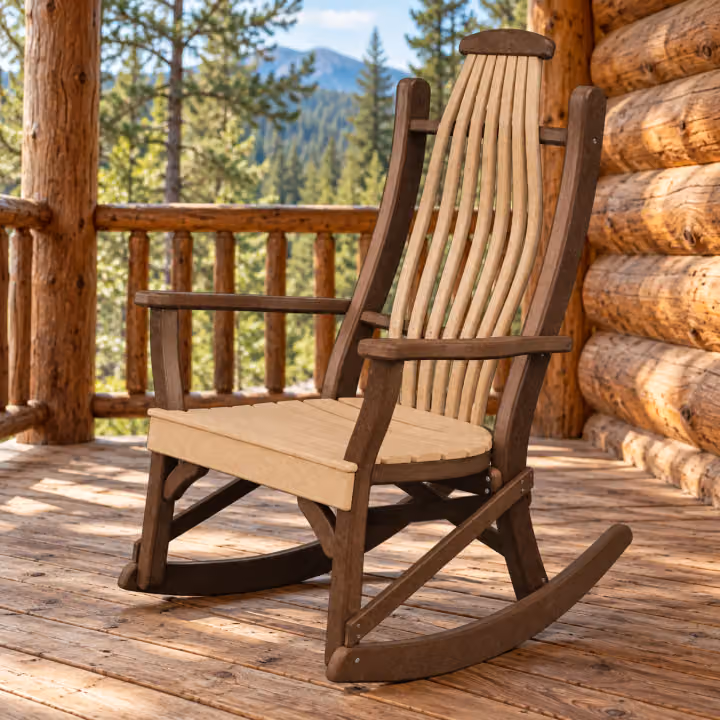 Woodridge Rocker — Outdoor Poly in an outdoor setting