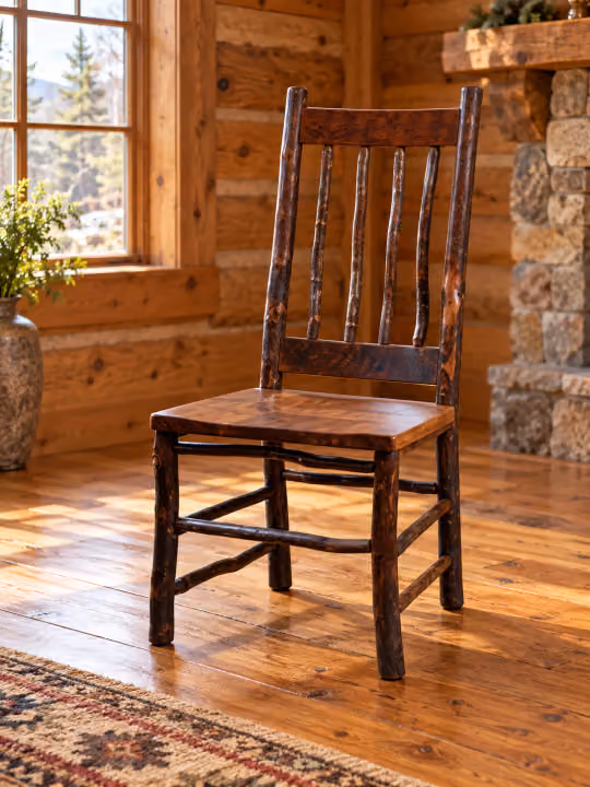 Stonewater Rough-sawn Maple & Hickory Side Chair
