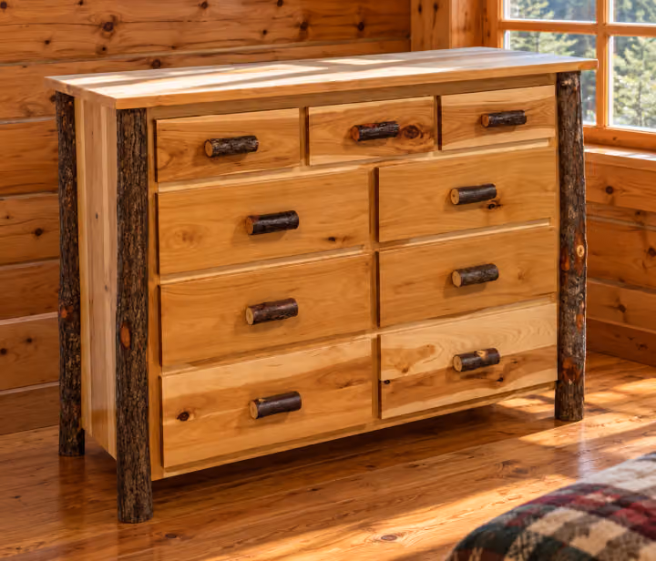 Hearthside Hickory Glen 9 Drawer Dresser