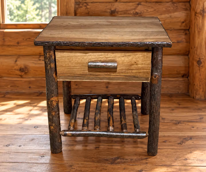 Coyote Ridge Hickory 1 Drawer Nightstand