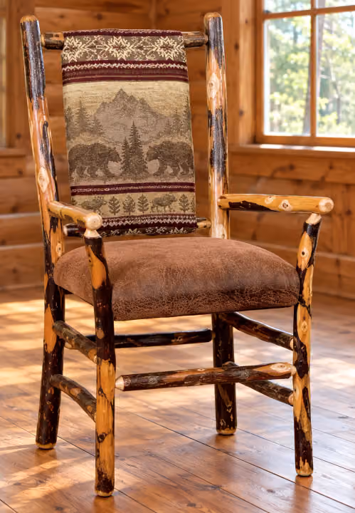 Hemlock Ridge Hickory Upholstered Dining Chair