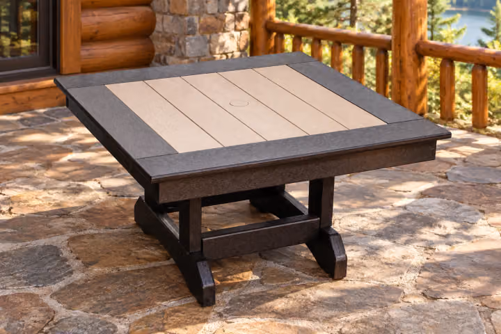 Square Coffee Table — Outdoor Poly in an outdoor setting