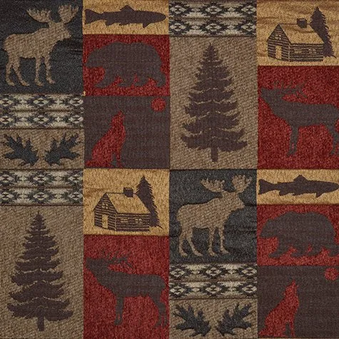 Fairbanks Red actual fabric sample