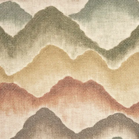 Himalayas Cactus actual fabric sample