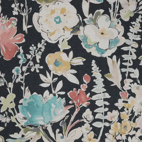 Kira Black actual fabric sample