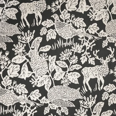 Malanda Charcoal actual fabric sample