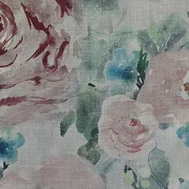 Rose Tree Dusty actual fabric sample