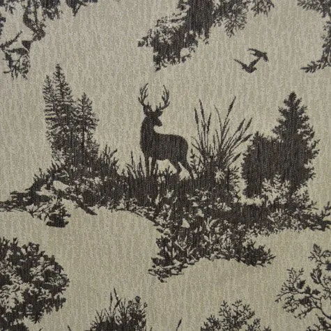 Thackery Charcoal actual fabric sample