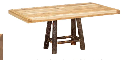 Hemlock Ridge Hickory Homestead Pedestal Dining Table