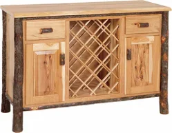 Hemlock Ridge Hickory Wine Cabinet