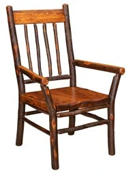 Riverstone Brown Maple Live-Edge Arm Chair