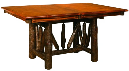 Fox Hollow Cherry & Hickory Wheel-Base Dining Table