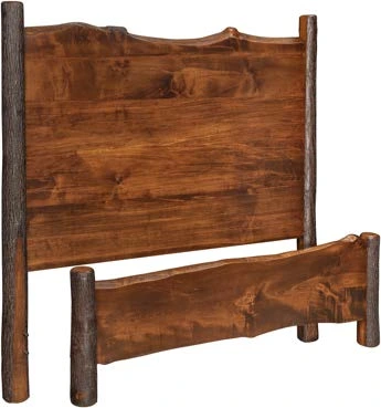 Riverstone Brown Maple Live-Edge Bed
