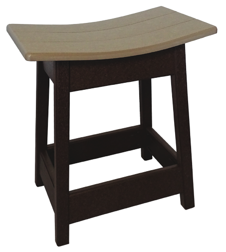 Square Saddle Stool — Outdoor Poly original product photo