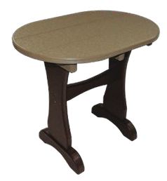 Oval End Table — Outdoor Poly original product photo