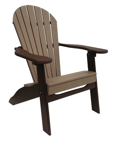 Lakeside Comfort Folding Adirondack — Outdoor Poly original product photo