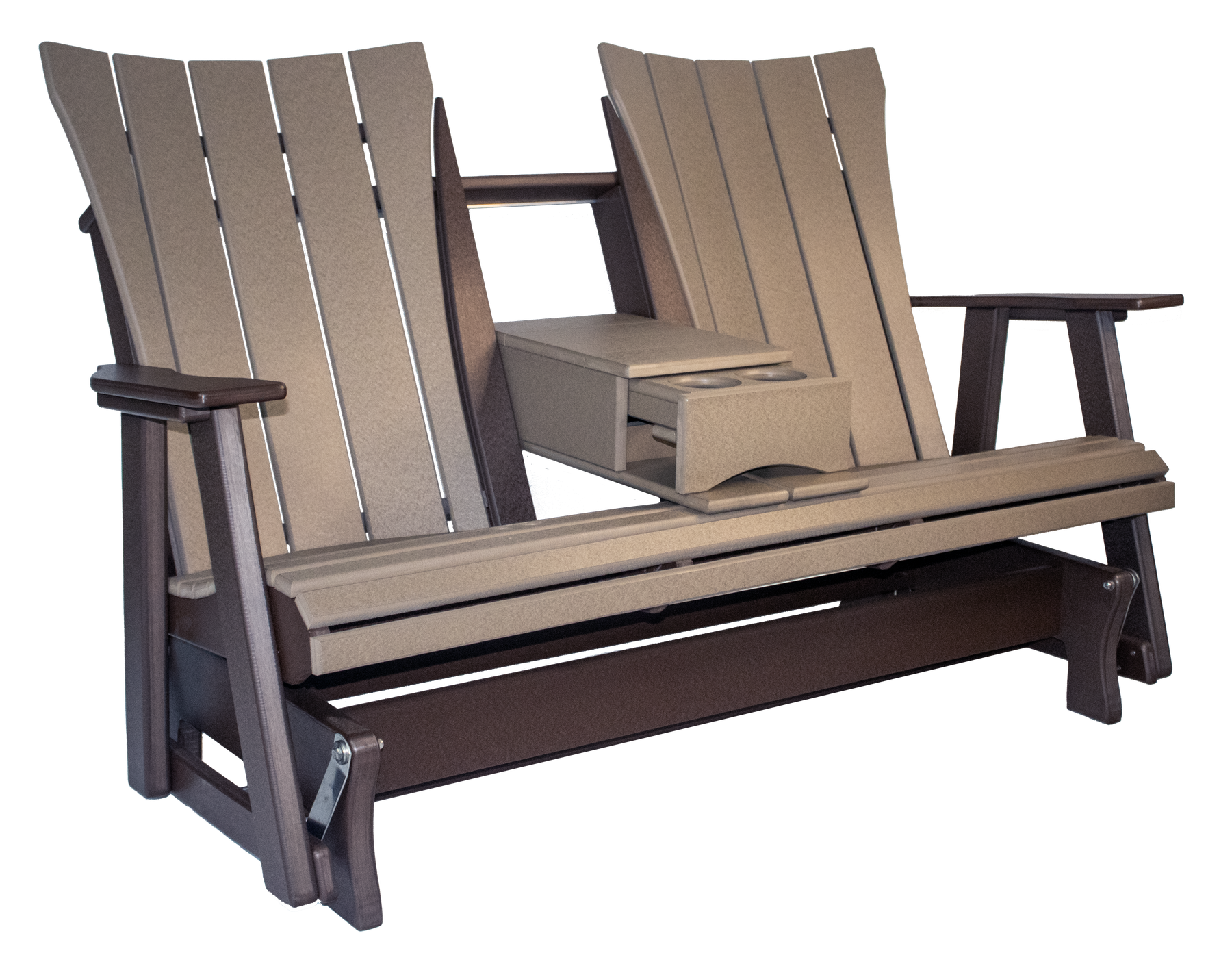 Ridgecrest Double Glider with Console  5-Foot — Outdoor Poly original product photo