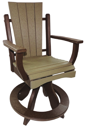 Meadow Square Swivel Chair — Outdoor Poly original product photo