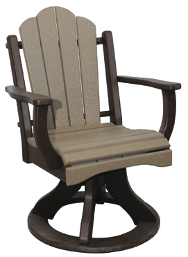 Meadow Petal Arm Swivel Chair — Outdoor Poly original product photo