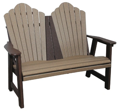 Harbor Curve Garden Bench — Outdoor Poly original product photo