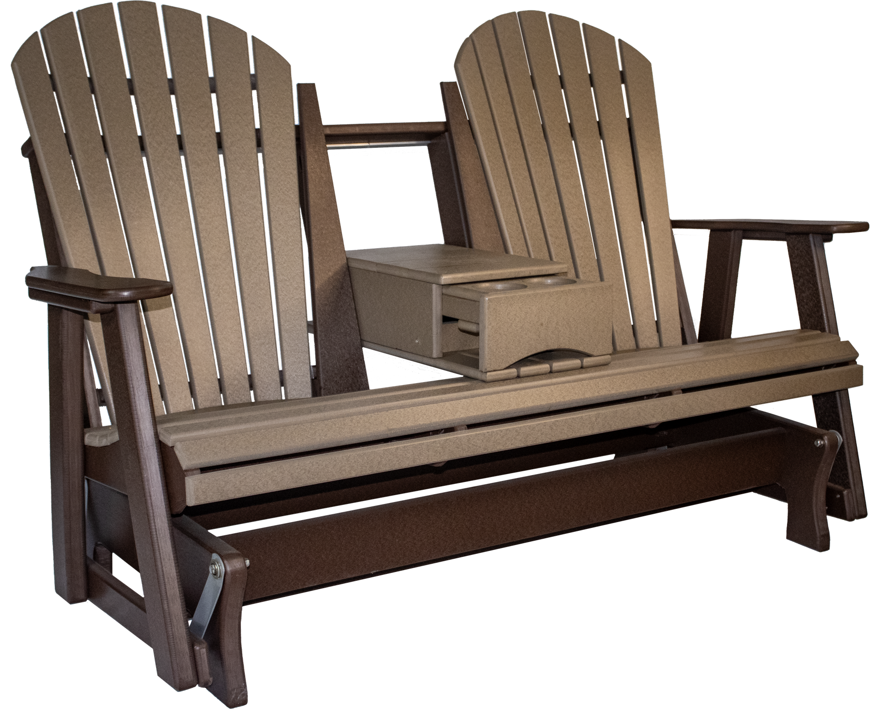 Lakeside Comfort Double Glider with Console 5-Foot — Outdoor Poly original product photo