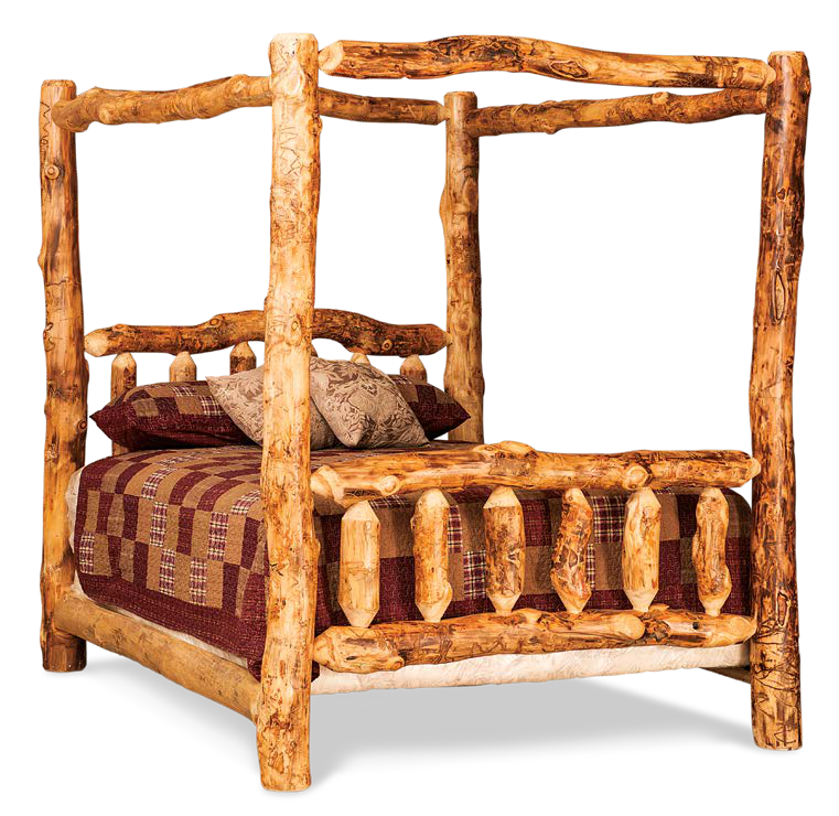 Timber Hollow Aspen Canopy Log Bed