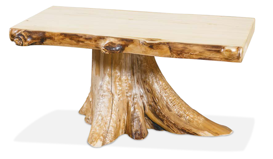 Timber Hollow Aspen Stump-Base Coffee Table