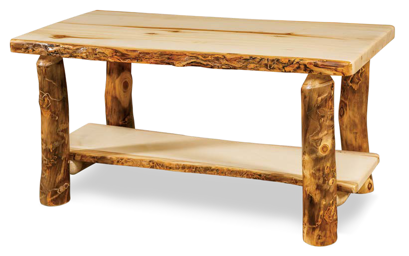 Timber Hollow Aspen Shelf Coffee Table