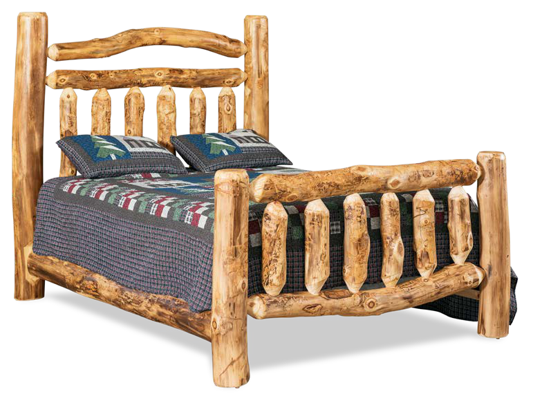 Timber Hollow Aspen High-Rail Log Bed