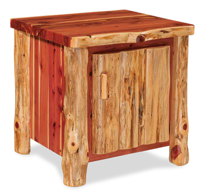 Timber Hollow Red Cedar Cabinet End Table