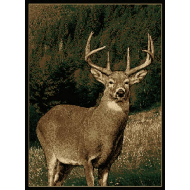 Whitetail Forest Wildlife Rug