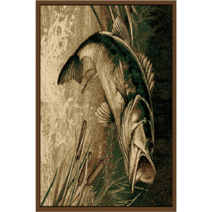 Lakeside Bass Wildlife Rug