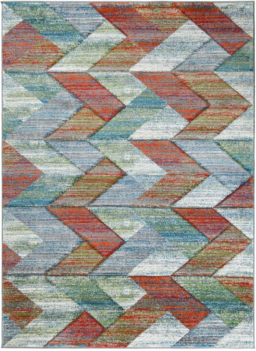 Desert Trail Chevron Lodge Rug — rectangular pattern