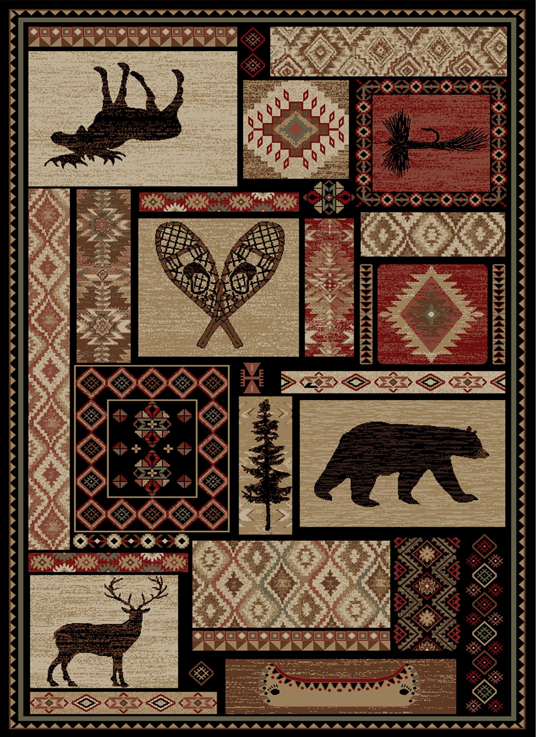 Timberland Wildlife Adventure Rug — rectangular pattern