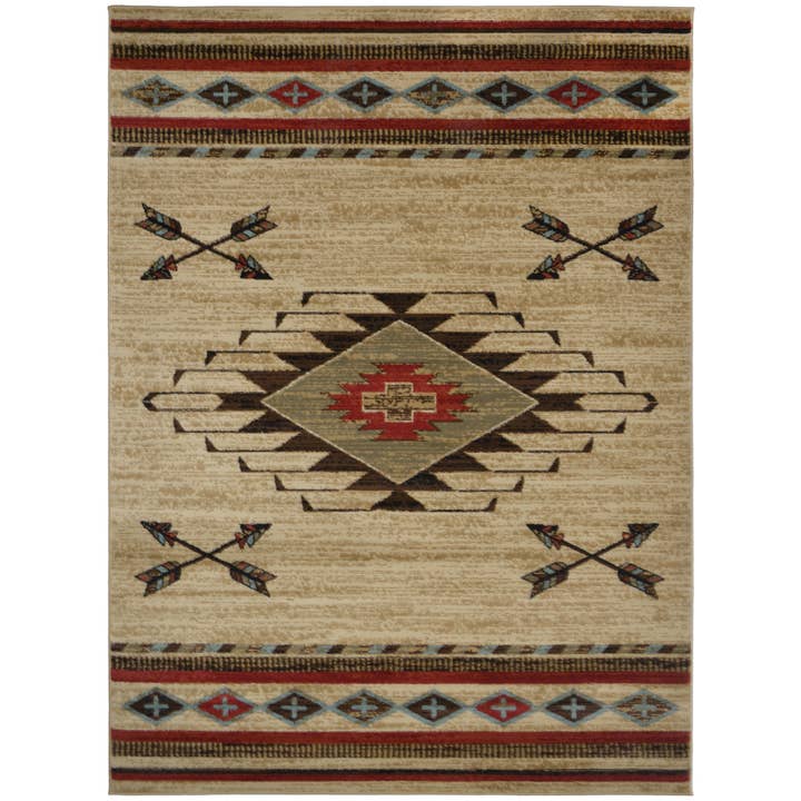 Rustwood Arrow Border Antique Rug