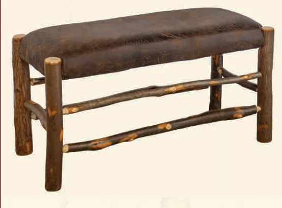 Hearthside Hickory Glen Upholstered Bench