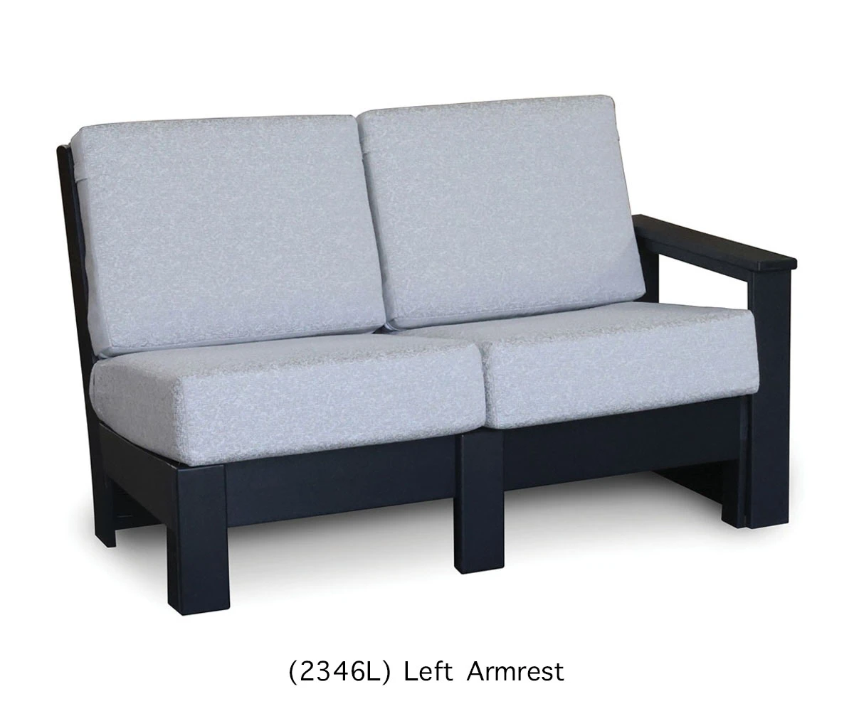 Willow Bay Poly Boardwalk Loveseat with Lefthand Arm