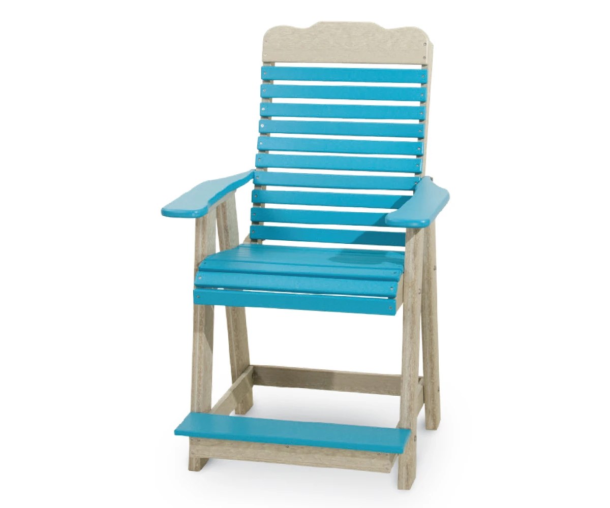 Willow Bay Poly Tall-back Solid Chair