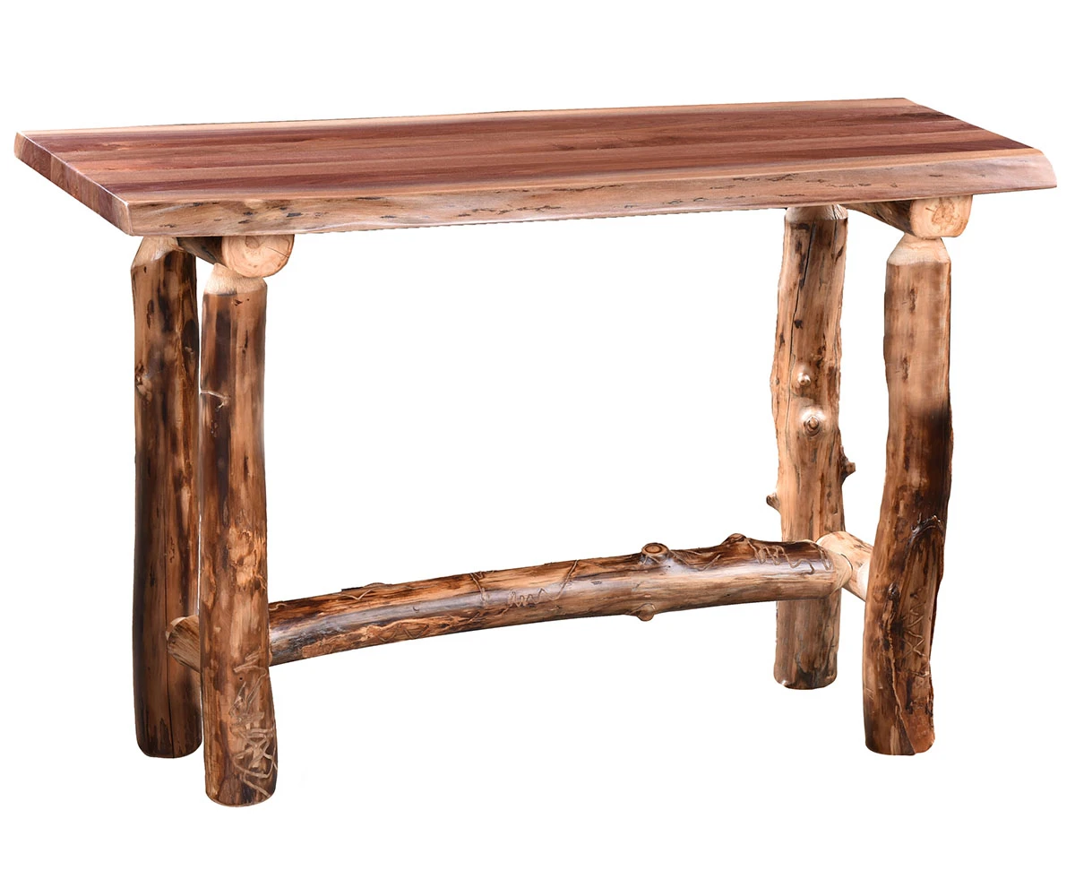 Woodland Ridge Aspen & Black Walnut Sofa Table