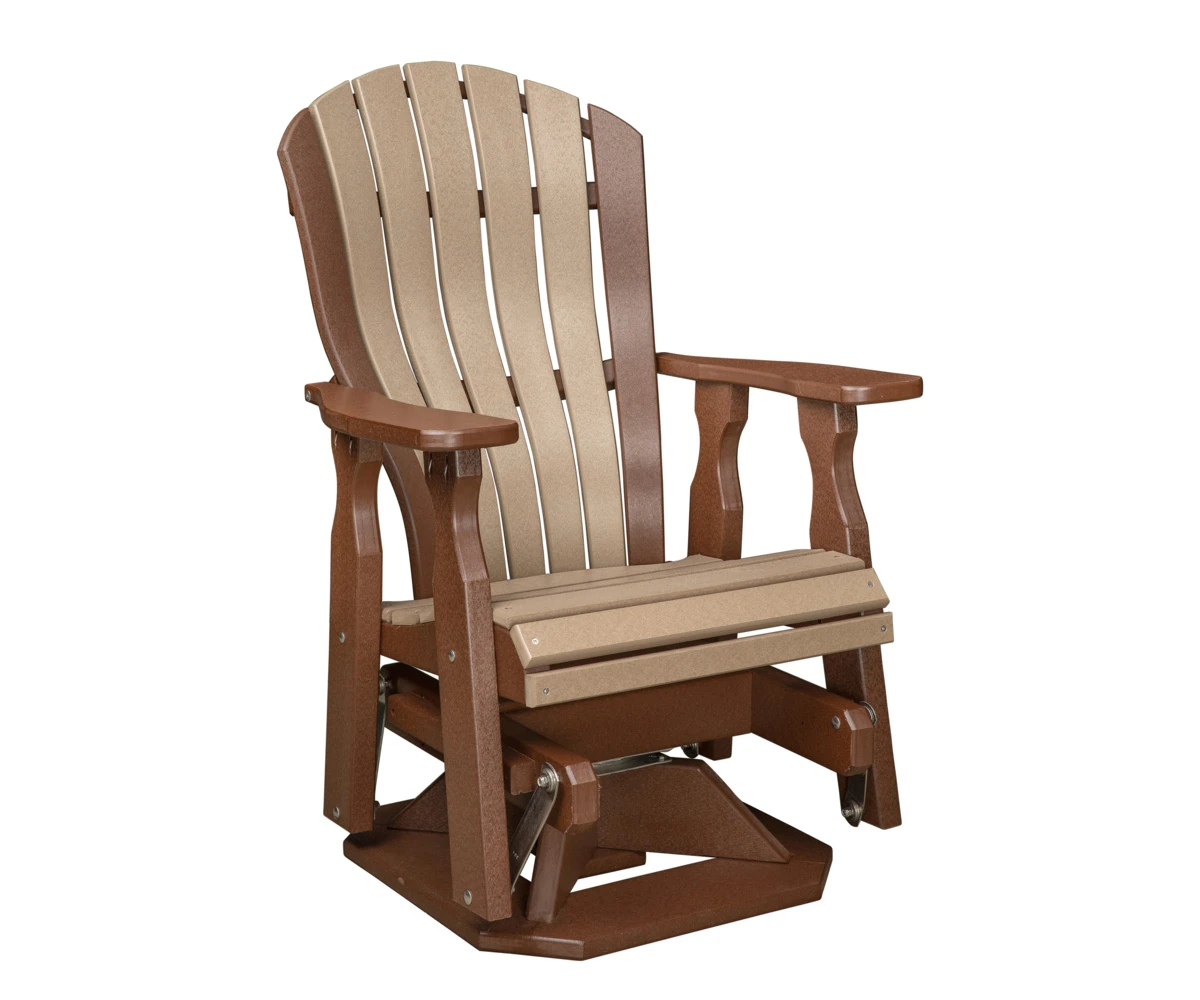 Harbor Porch Arched-back Poly Swivel Glider