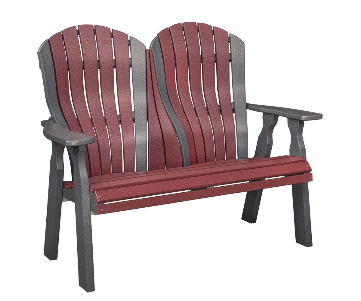 Harbor Porch Arched-back Poly Double Bench