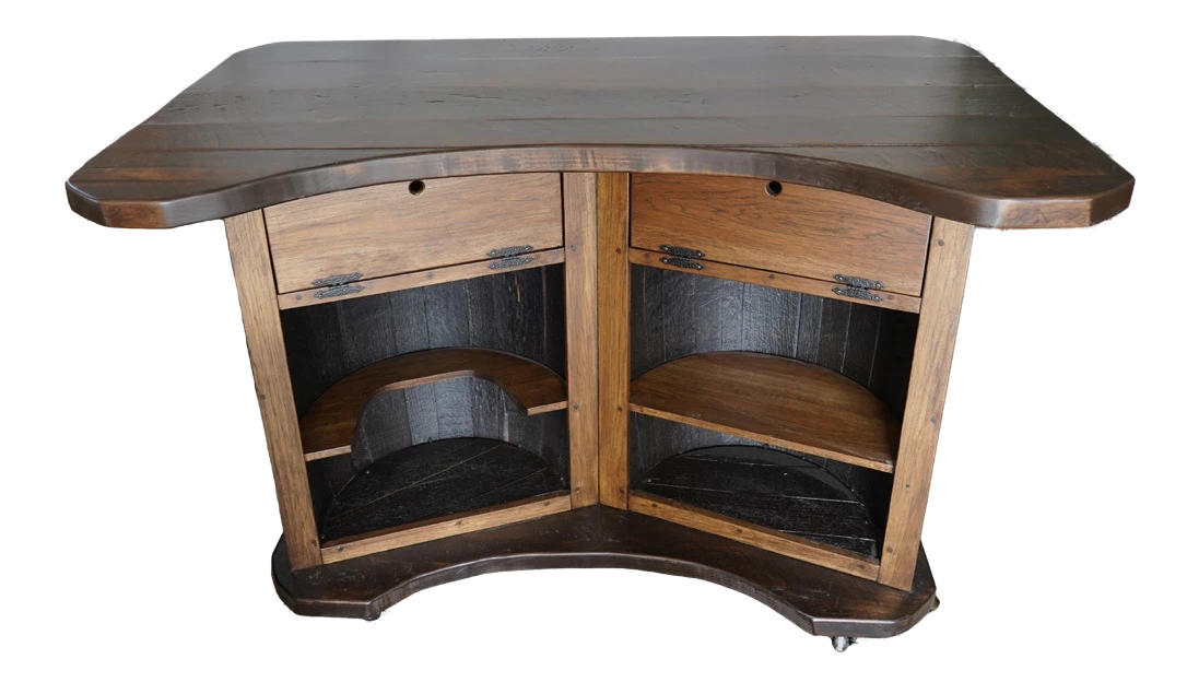 Caskwood Half-Barrel Bar