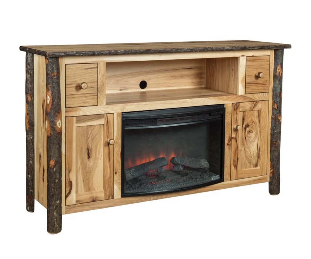 Fox Hollow Hickory Fireside Media Cabinet