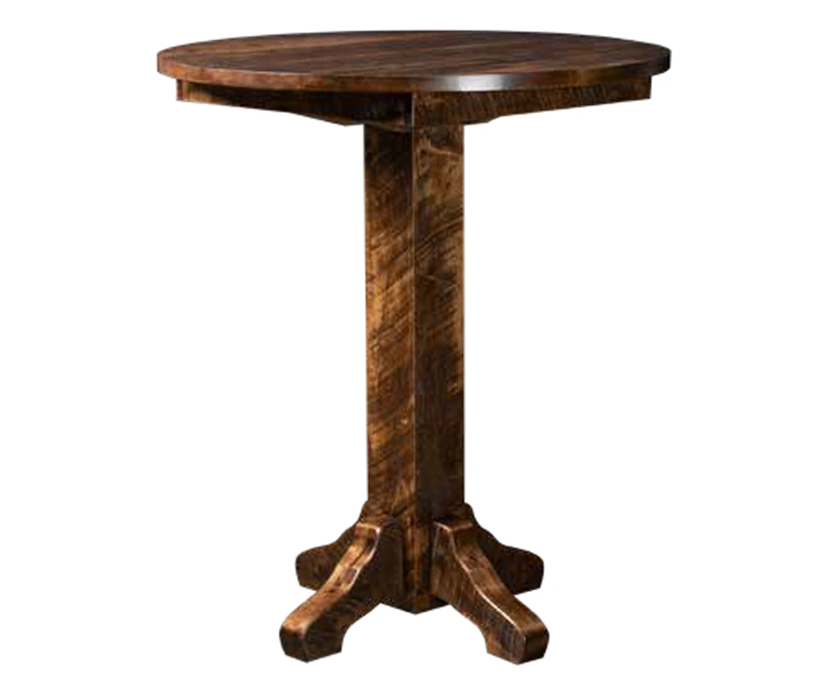 Ridge Landing Rough-sawn Maple Round Pub Table