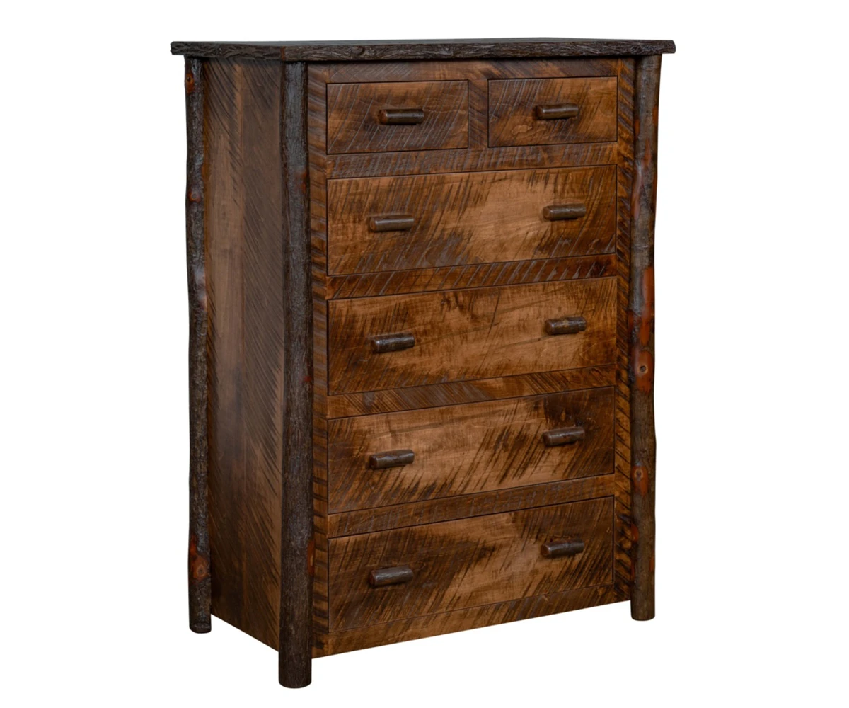 Stonewater Rough-sawn Maple & Hickory Six-Drawer Chest