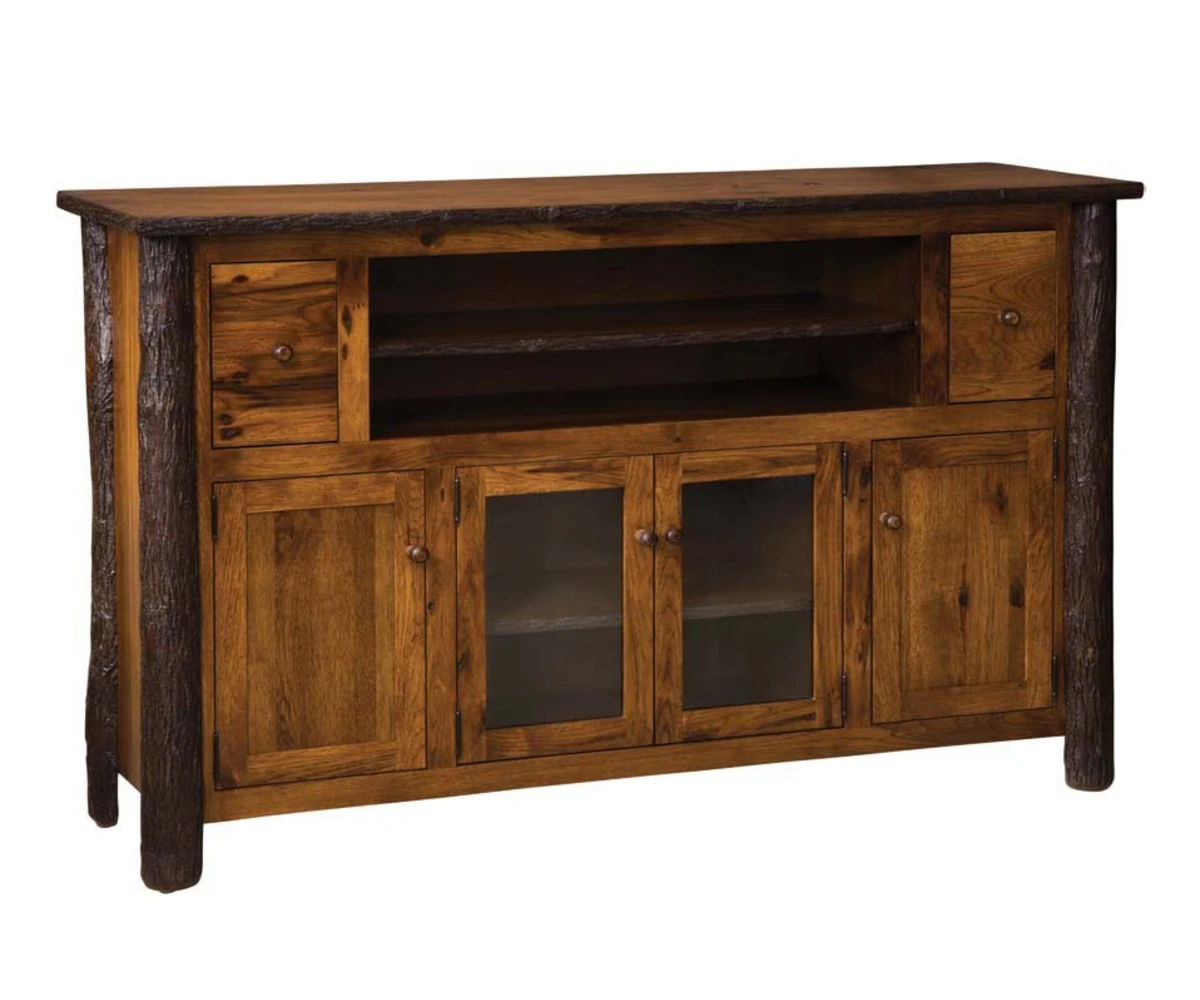Fox Hollow Hickory Four-Door TV Cabinet